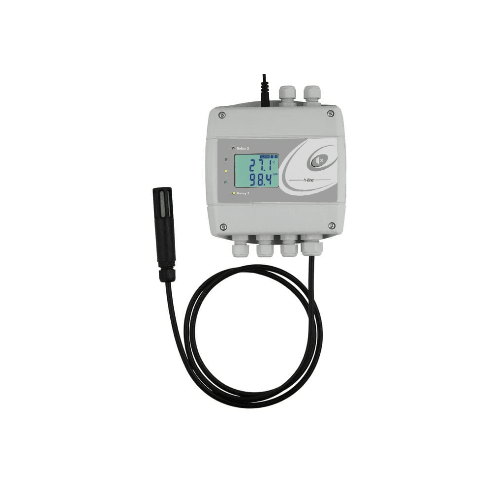 STRPE-104 Temp / R.V. / Atm.Druk Regelaar (ext. probe), 3x dig.ingang, 2x relais, Ethernet